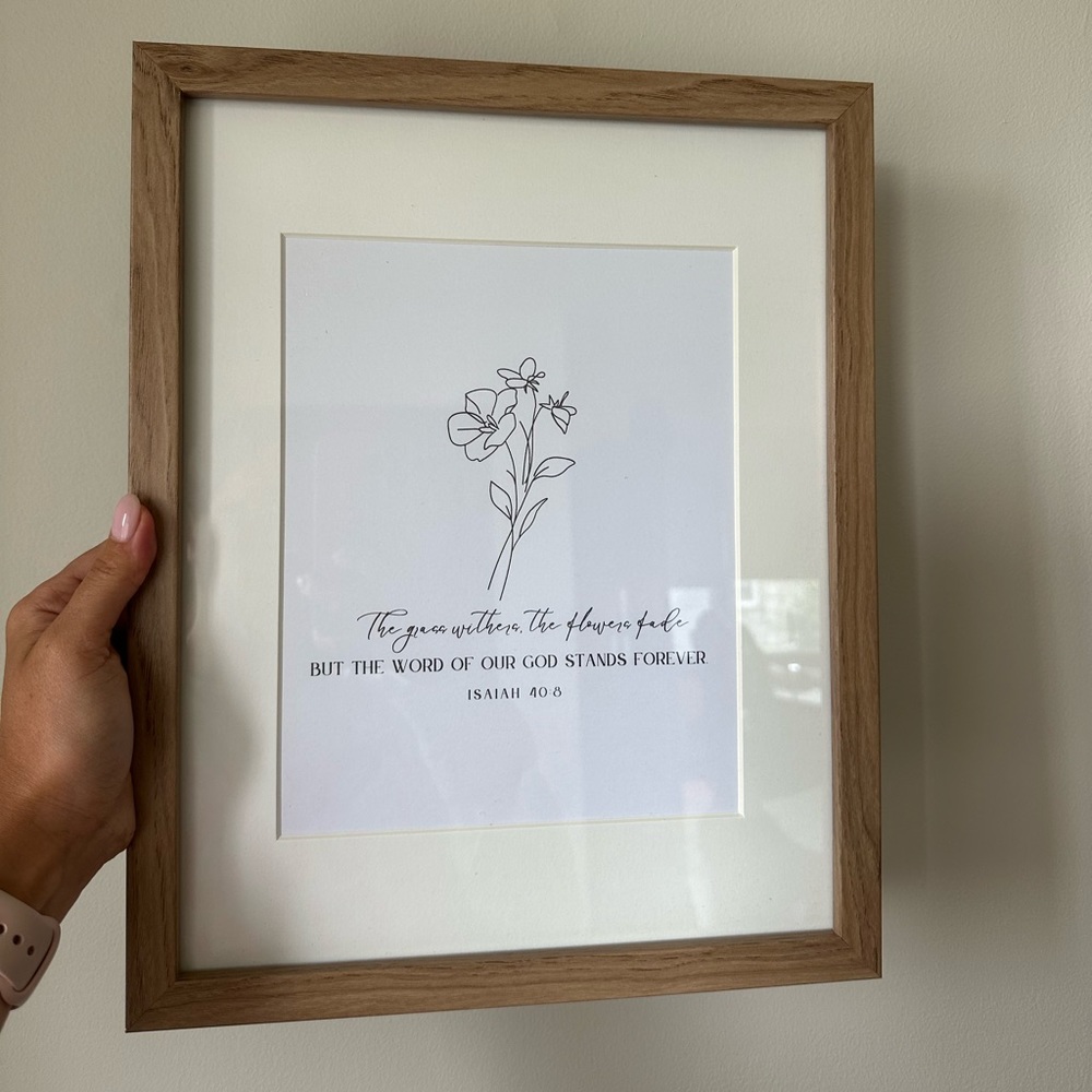 Wooden Bible Verse Frame